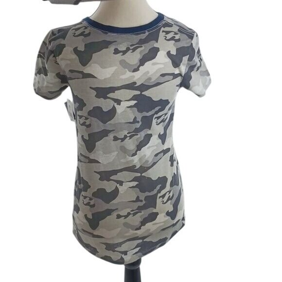 MLB Womens Atlanta Braves Camo V Neck Short Sleeve T Shirt Baseball Tee - Picture 5 of 10